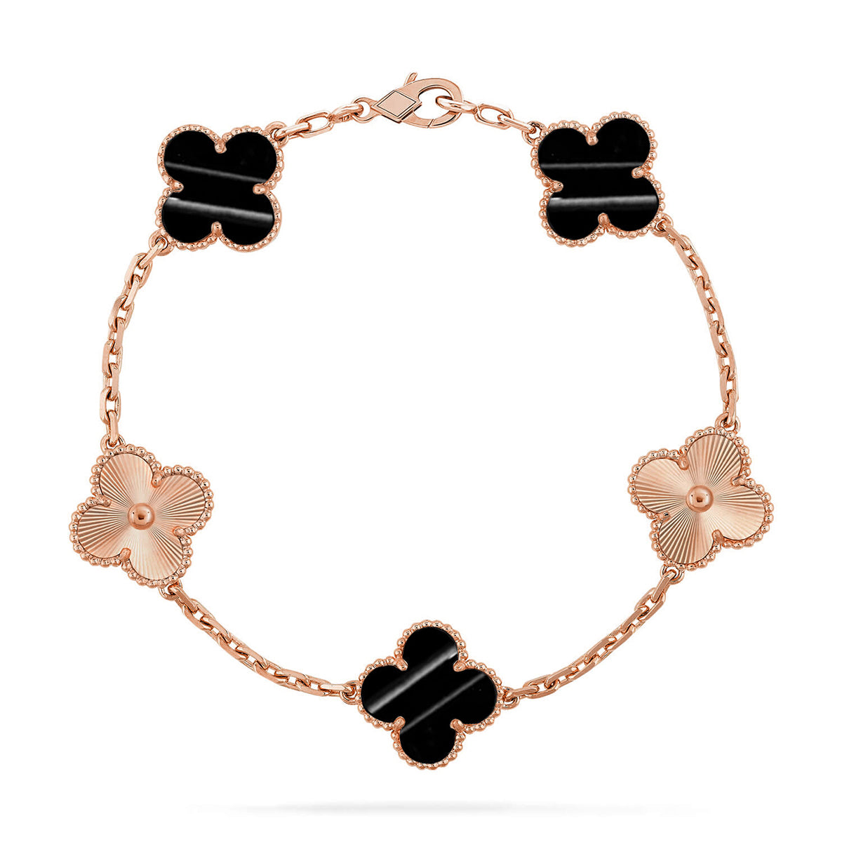 [Auream] CLOVER 5 MOTIF PULSAR STONE BRACELET COLLECTION