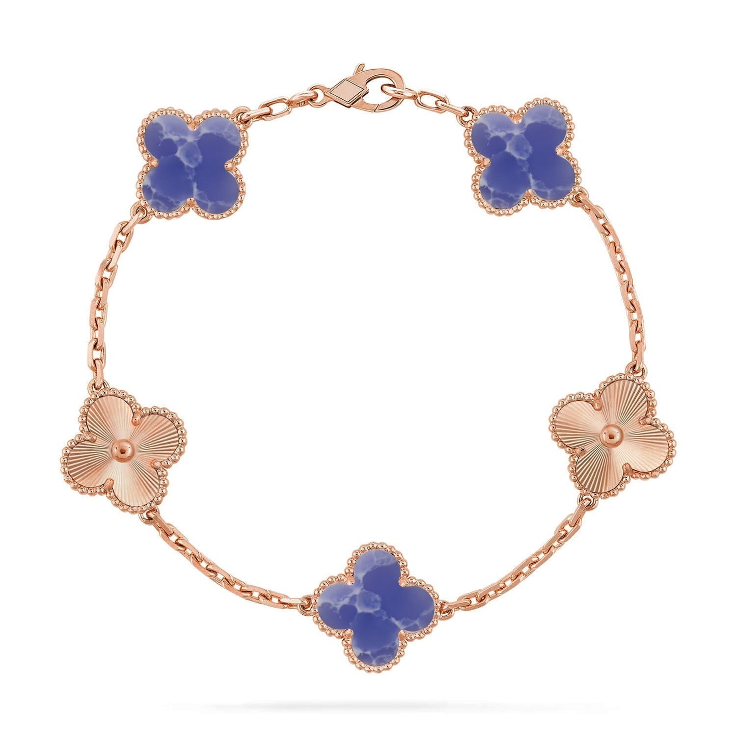 [Auream]CLOVER 5 MOTIF BLUE VEINS BRACELET COLLECTION