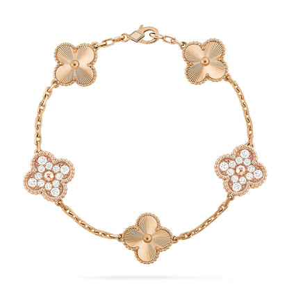 [Auream] CLOVER 5 MOTIF LASER BRACELET COLLECTION
