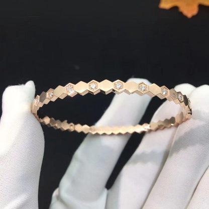 [Auream]BEE LOVE PINK GOLD DIAMOND BRACELET