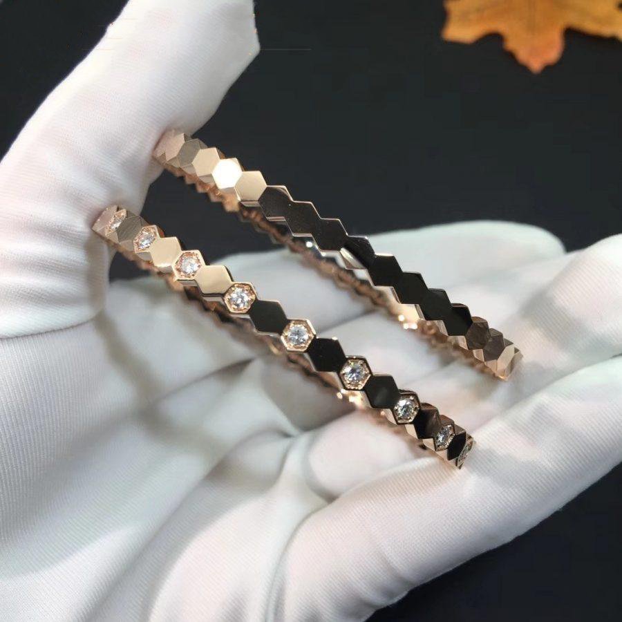 [Auream]BEE LOVE PINK GOLD DIAMOND BRACELET