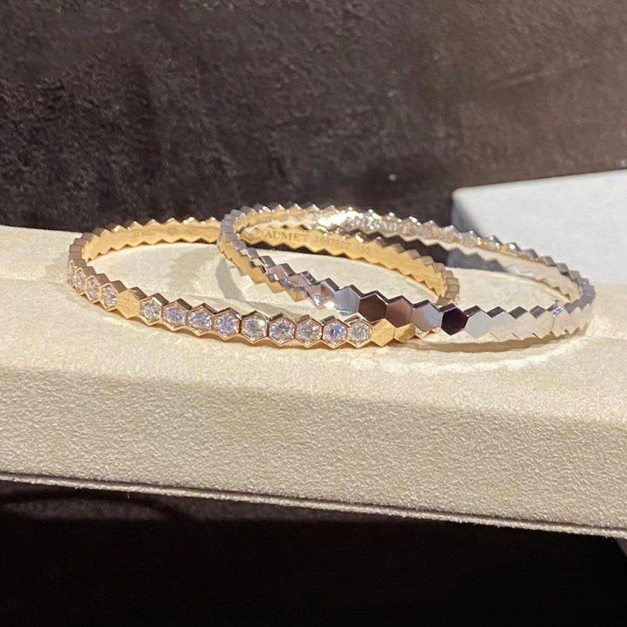 [Auream]BEE LOVE GOLD BRACELET FULL DIAMOND