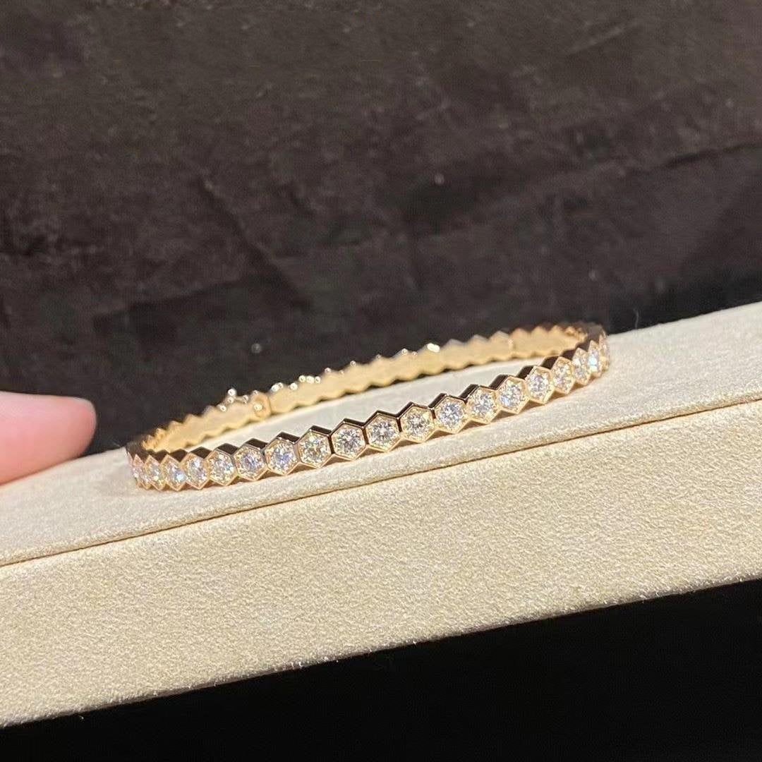 [Auream]BEE LOVE GOLD BRACELET FULL DIAMOND