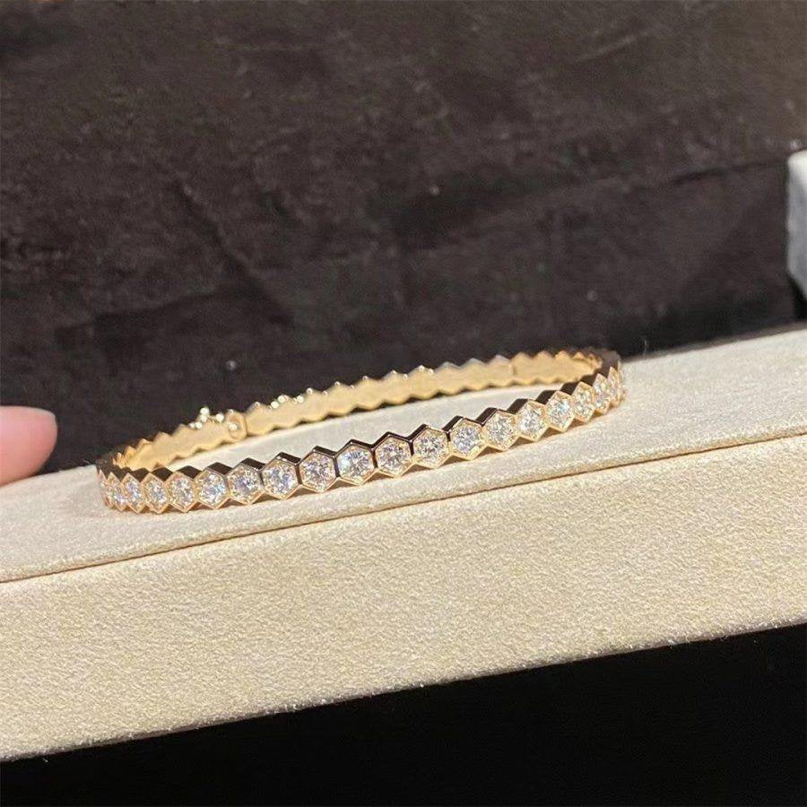 [Auream]BEE LOVE GOLD BRACELET FULL DIAMOND