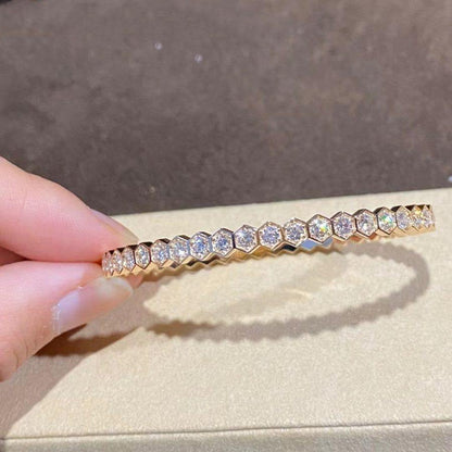 [Auream]BEE LOVE GOLD BRACELET FULL DIAMOND