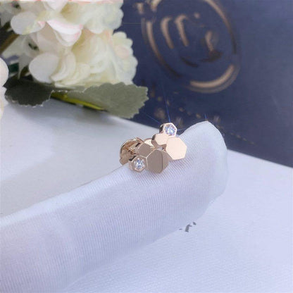 [Auream]BEE LOVE PINK GOLD DIAMOND EARRINGS