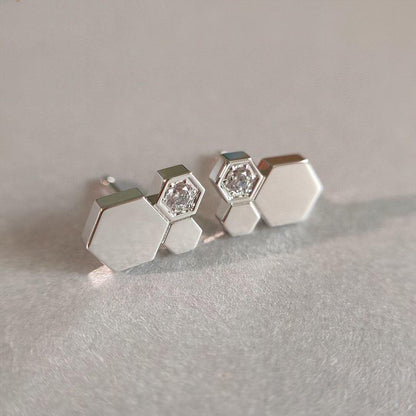 [Auream]BEE LOVE SILVER DIAMOND EARRINGS