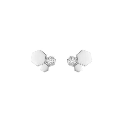 [Auream]BEE LOVE SILVER DIAMOND EARRINGS