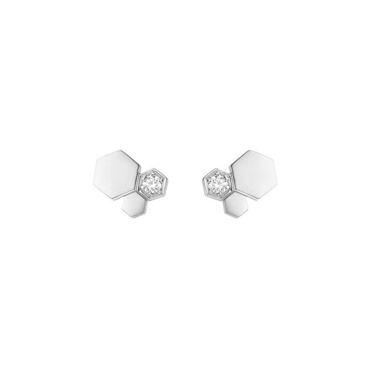 [Auream]BEE LOVE SILVER DIAMOND EARRINGS