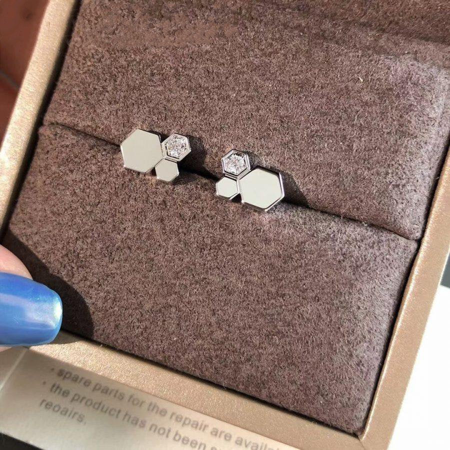 [Auream]BEE LOVE SILVER DIAMOND EARRINGS