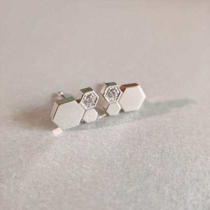 [Auream]BEE LOVE SILVER DIAMOND EARRINGS