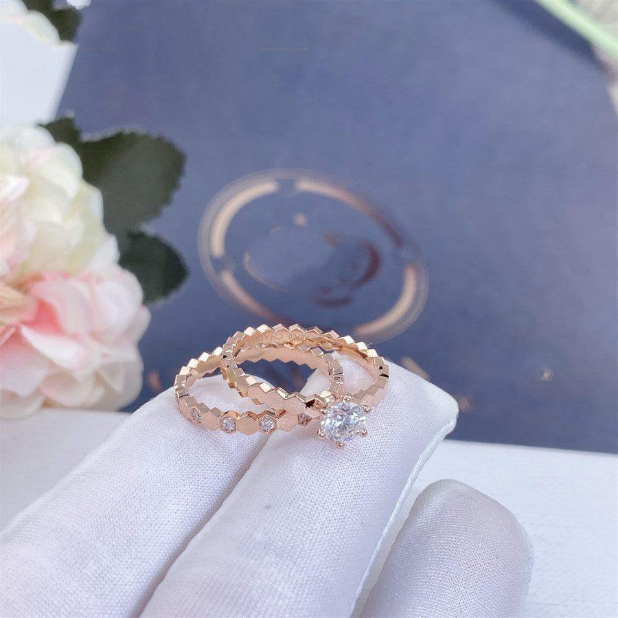 [Auream]BEE LOVE RING PINK GOLD 1 DIAMOND