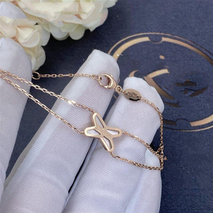 [Auream]JEUX BRACELET WHITE MOP PINK GOLD 1 DIAMOND
