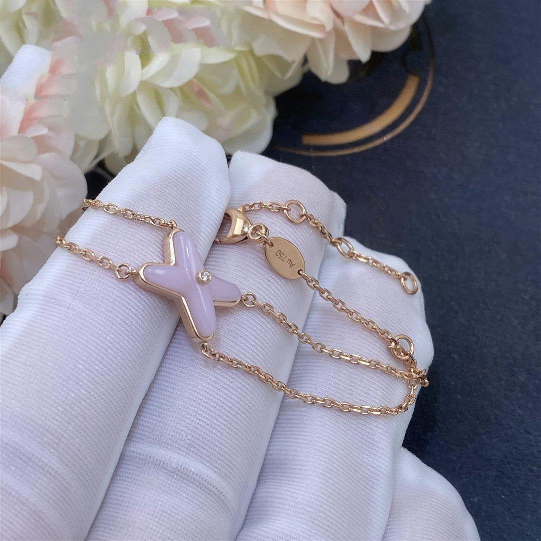 [Auream]JEUX BRACELET PINK MOP PINK GOLD 1 DIAMOND