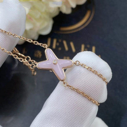 [Auream]JEUX BRACELET PINK MOP PINK GOLD 1 DIAMOND