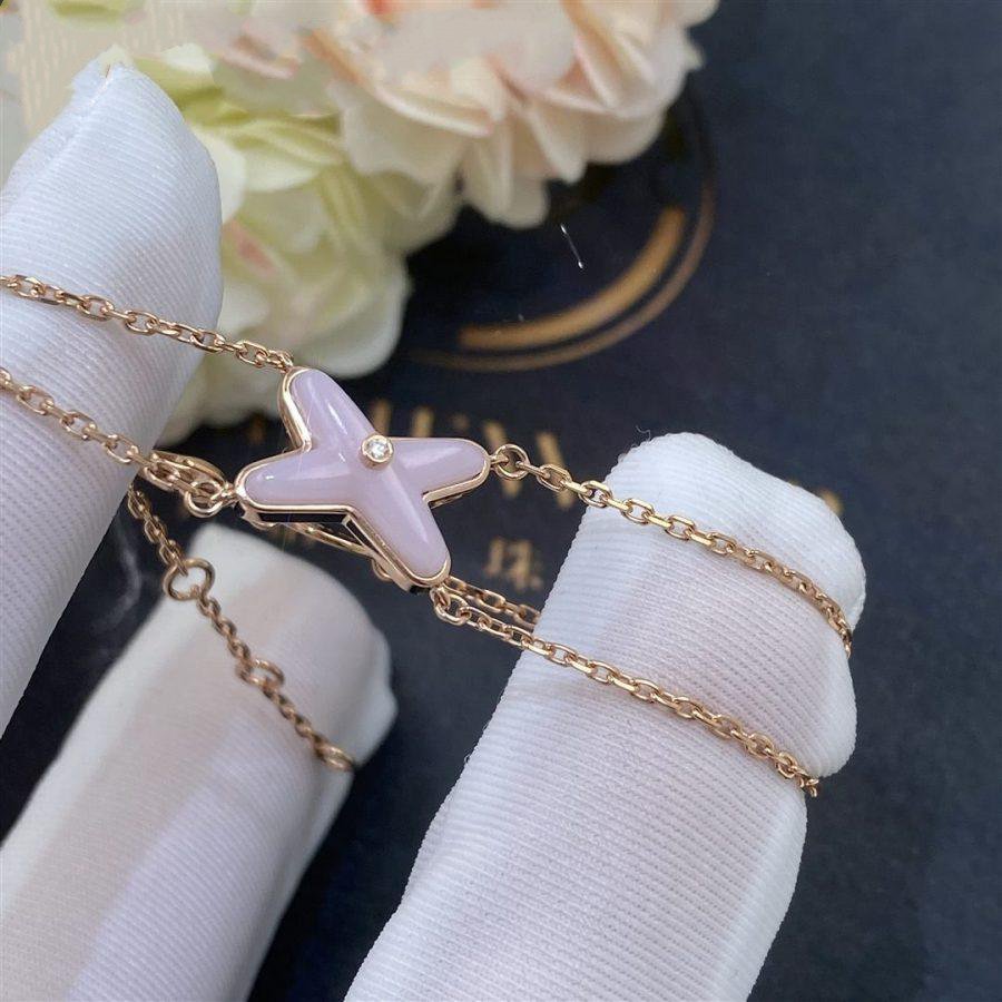 [Auream]JEUX BRACELET PINK MOP PINK GOLD 1 DIAMOND