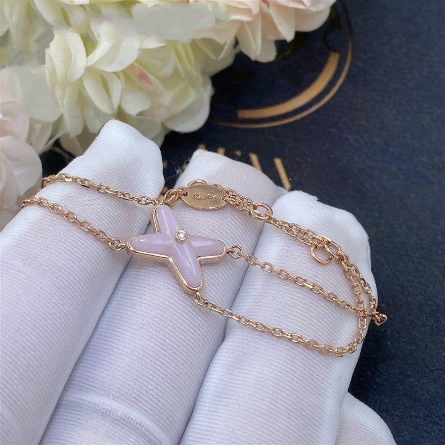 [Auream]JEUX BRACELET PINK MOP PINK GOLD 1 DIAMOND