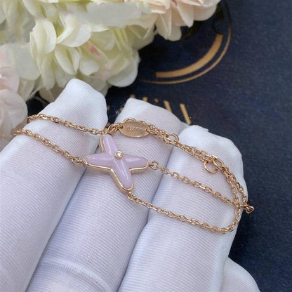 [Auream]JEUX BRACELET PINK MOP PINK GOLD 1 DIAMOND
