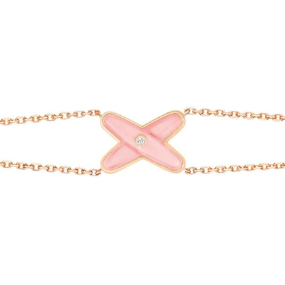 [Auream]JEUX BRACELET PINK MOP PINK GOLD 1 DIAMOND
