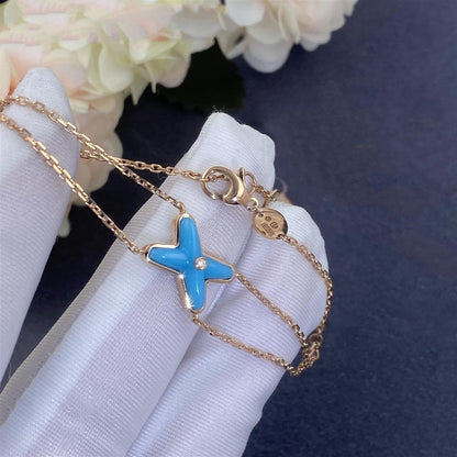 [Auream]JEUX BRACELET TURQUOISE PINK GOLD 1 DIAMOND