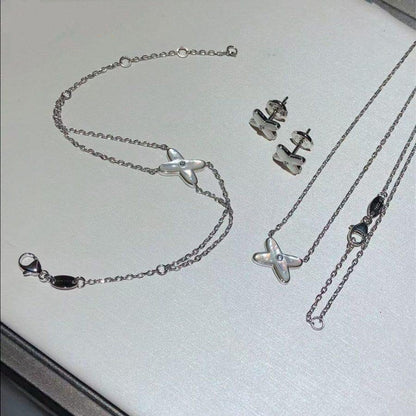 [Auream]JEUX BRACELET WHITE MOP SILVER 1 DIAMOND
