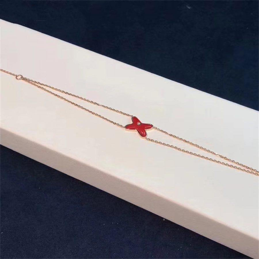[Auream]JEUX BRACELET CARNELIAN PINK GOLD 1 DIAMOND