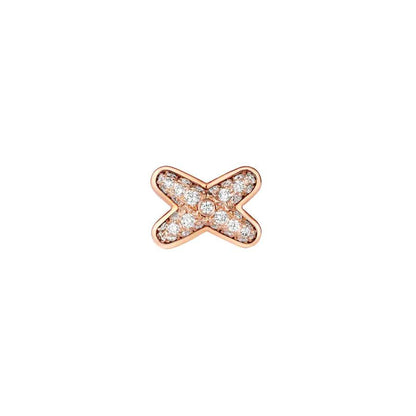 [Auream]JEUX DE PINK GOLD DIAMOND EARRINGS