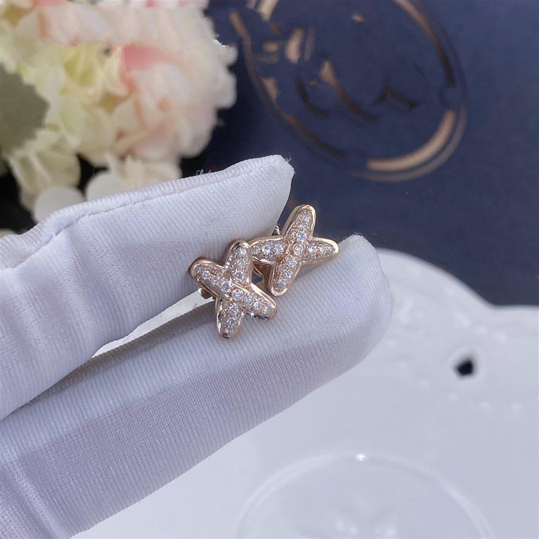 [Auream]JEUX DE PINK GOLD DIAMOND EARRINGS
