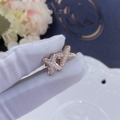 [Auream]JEUX DE PINK GOLD DIAMOND EARRINGS
