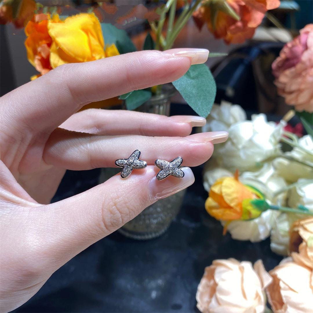 [Auream]JEUX DE SILVER DIAMOND EARRINGS