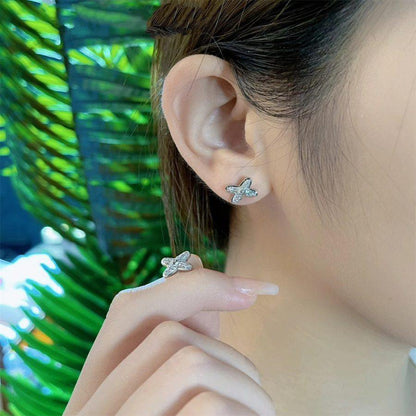 [Auream]JEUX DE SILVER DIAMOND EARRINGS