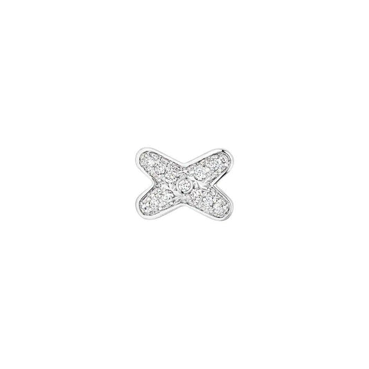 [Auream]JEUX DE SILVER DIAMOND EARRINGS