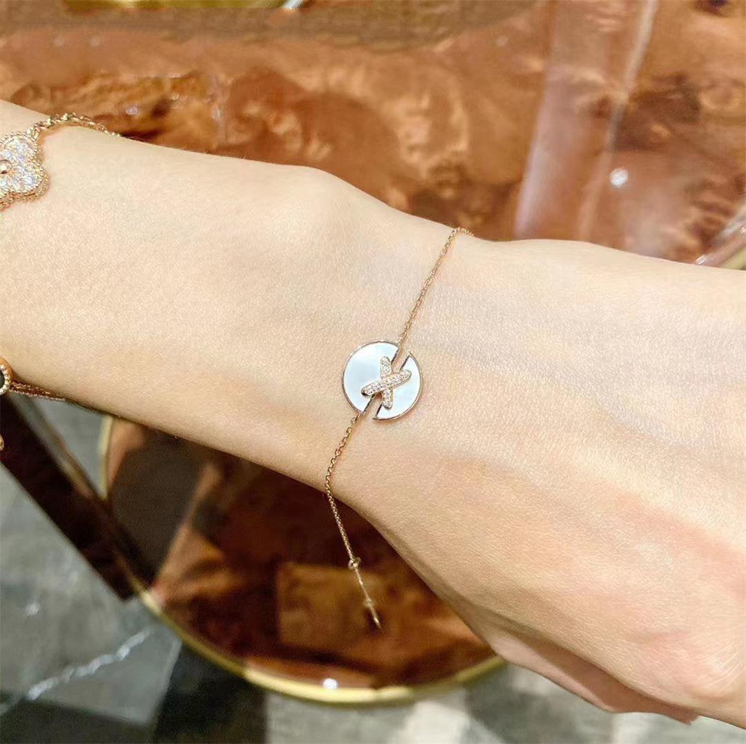 [Auream]JEUX DE BRACELET MOP PINK GOLD DIAMONDS