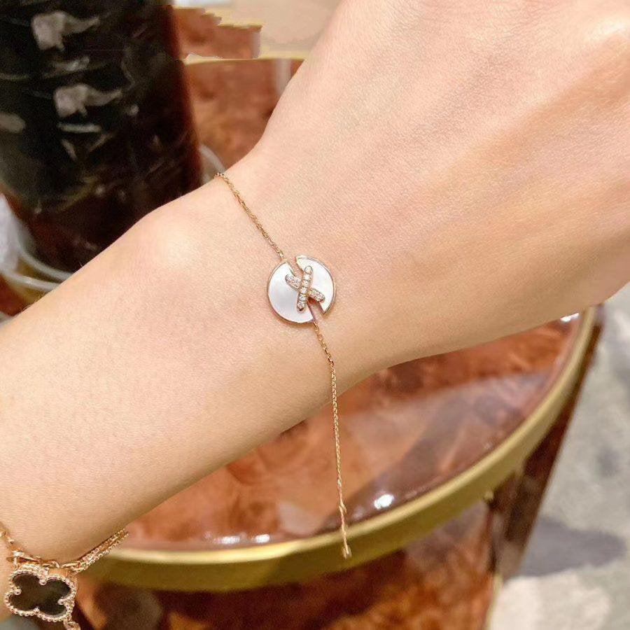 [Auream]JEUX DE BRACELET MOP PINK GOLD DIAMONDS