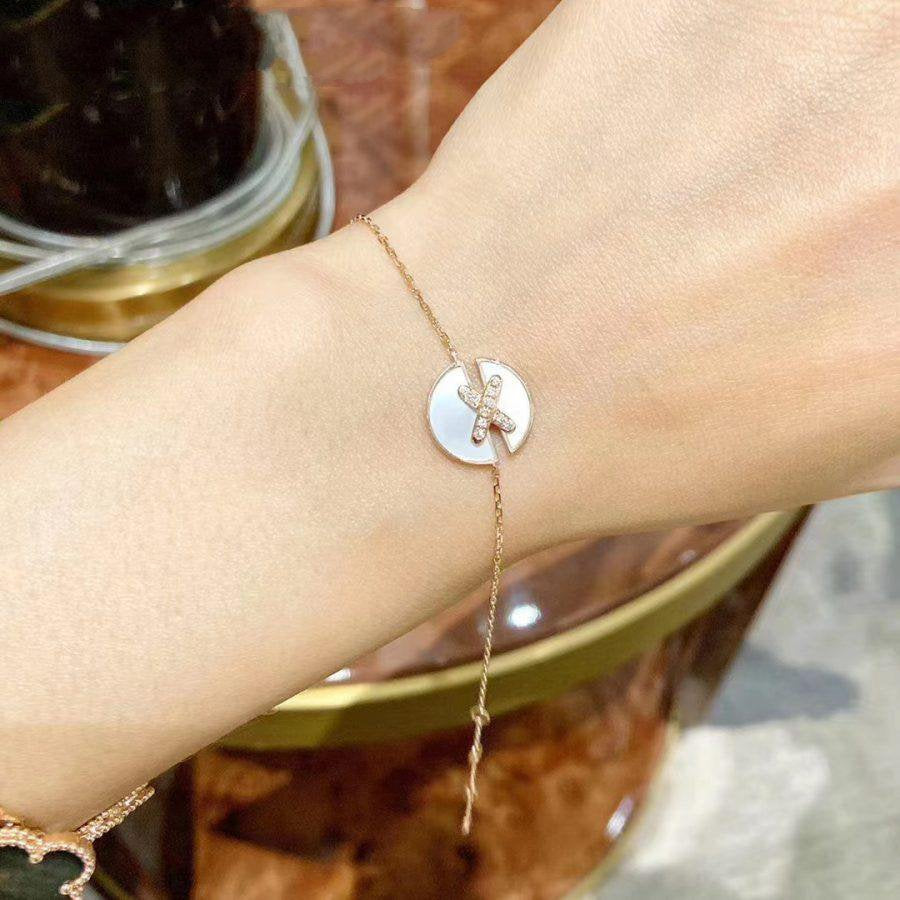 [Auream]JEUX DE BRACELET MOP PINK GOLD DIAMONDS