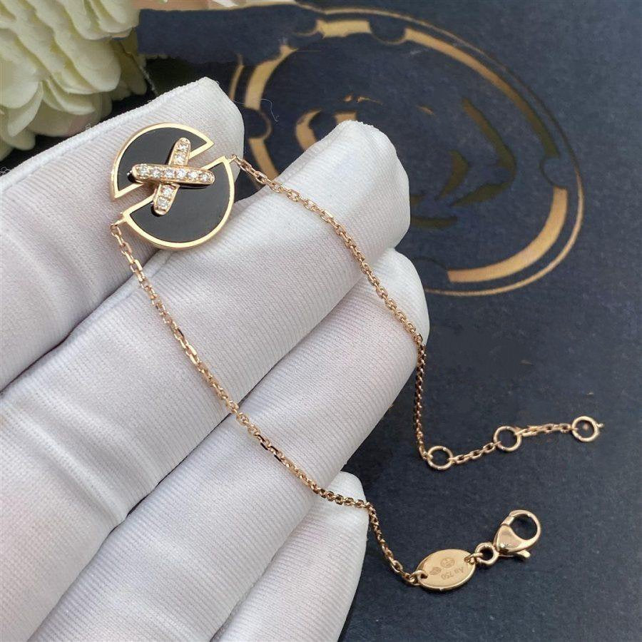 [Auream]JEUX DE BRACELET ONYX PINK GOLD DIAMOND