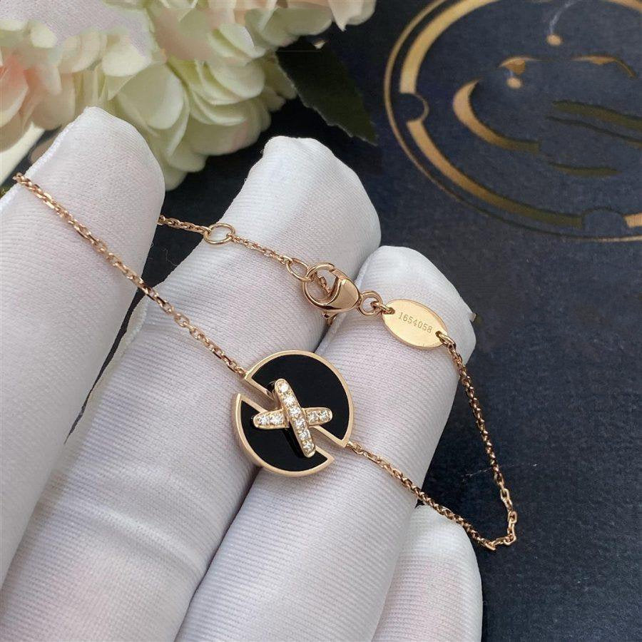 [Auream]JEUX DE BRACELET ONYX PINK GOLD DIAMOND