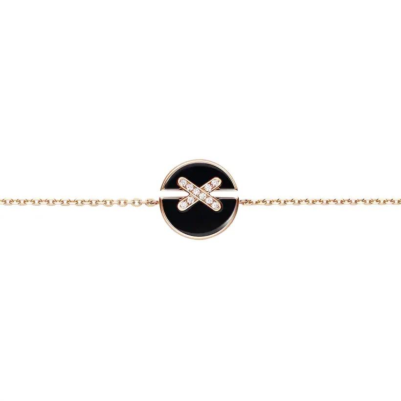 [Auream]JEUX DE BRACELET ONYX PINK GOLD DIAMOND