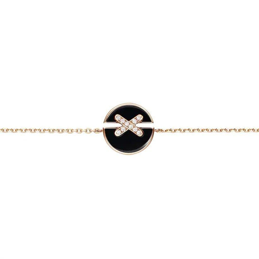 [Auream]JEUX DE BRACELET ONYX PINK GOLD DIAMOND