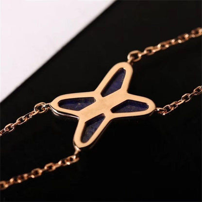 [Auream]Hollow Design Four-Leaf Clover Flower Shape Ring