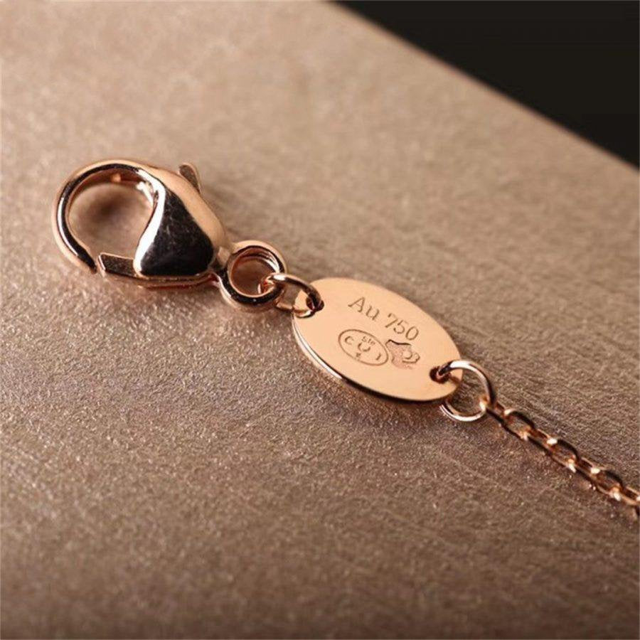 [Auream]Hollow Design Four-Leaf Clover Flower Shape Ring