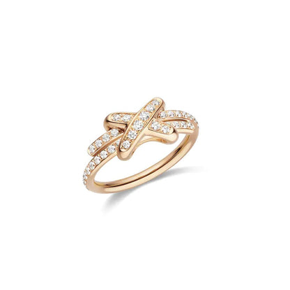 [Auream]JEUX DE RING PINK GOLD DIAMOND