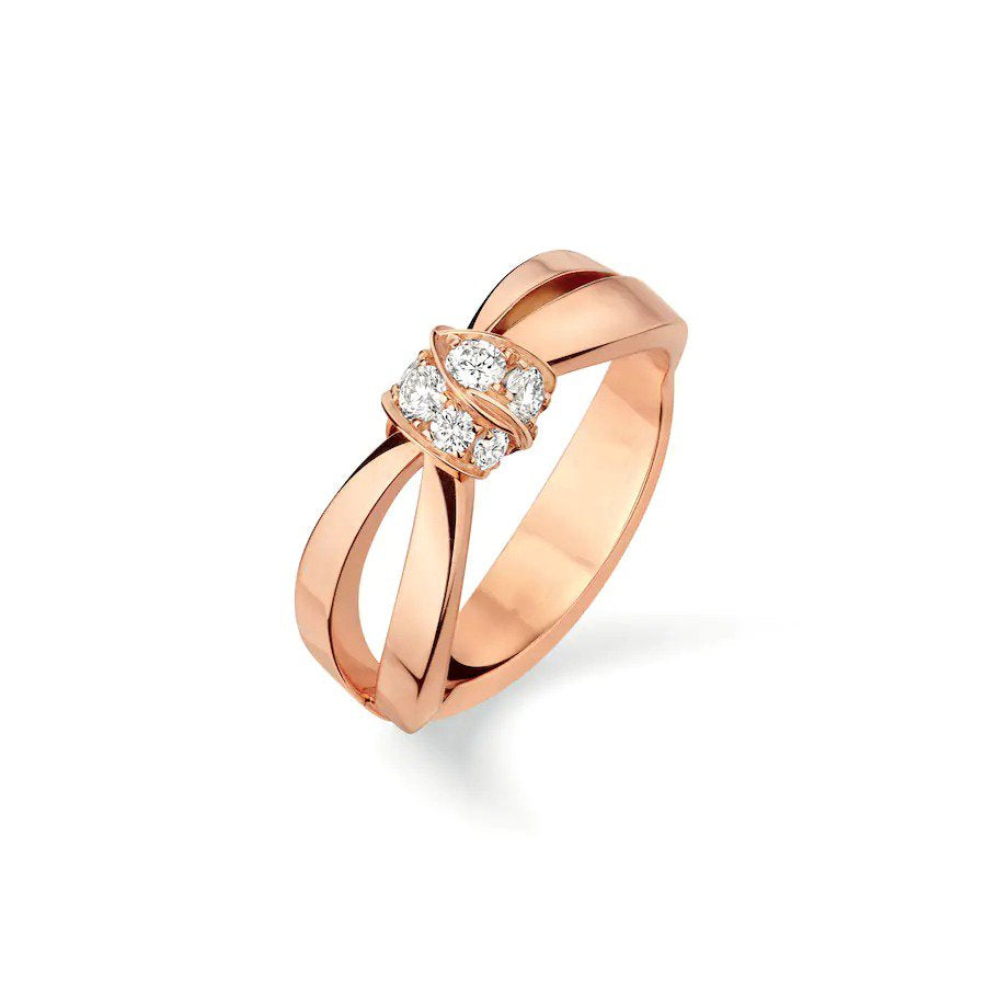 [Auream]LIENS RING PINK GOLD DIAMOND