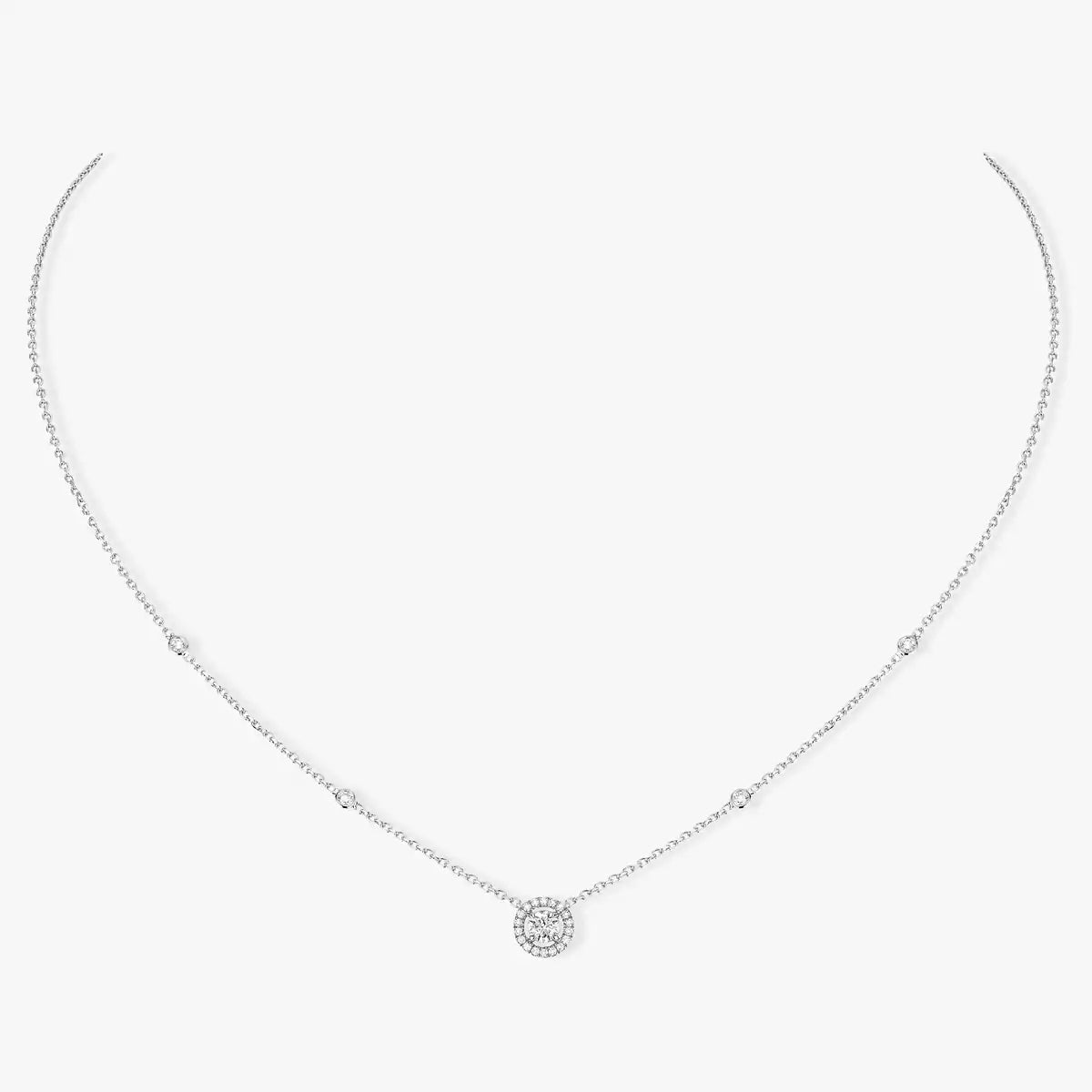 [Auream]Diamond Necklace 0,20ct Brilliant Shape Joy