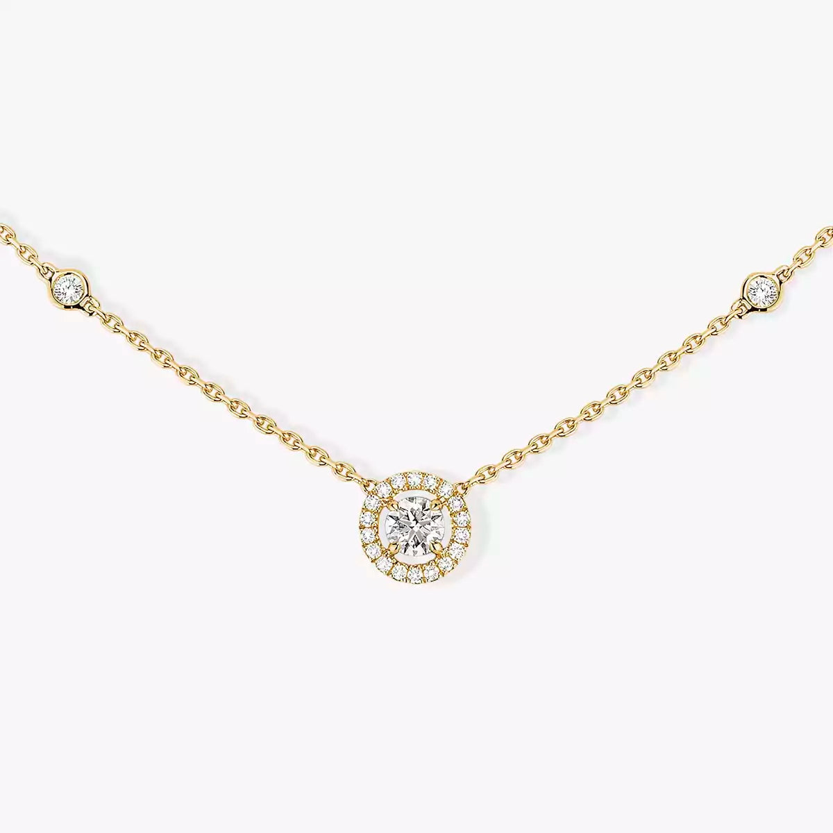 [Auream]Diamond Necklace 0,20ct Brilliant Shape Joy