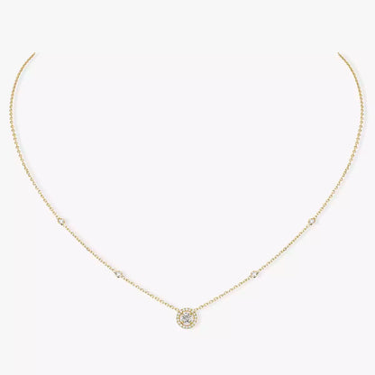 [Auream]Diamond Necklace 0,20ct Brilliant Shape Joy