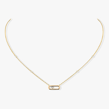 [Auream]MOVE UNO DIAMOND NECKLACE