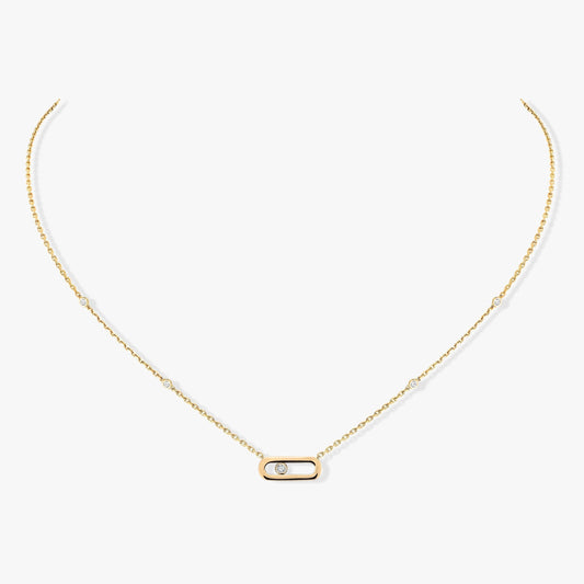 [Auream]MOVE UNO DIAMOND NECKLACE