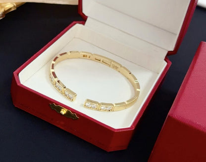 [Auream jewelrys]LOVE DIAMOND OPEN  BRACELET