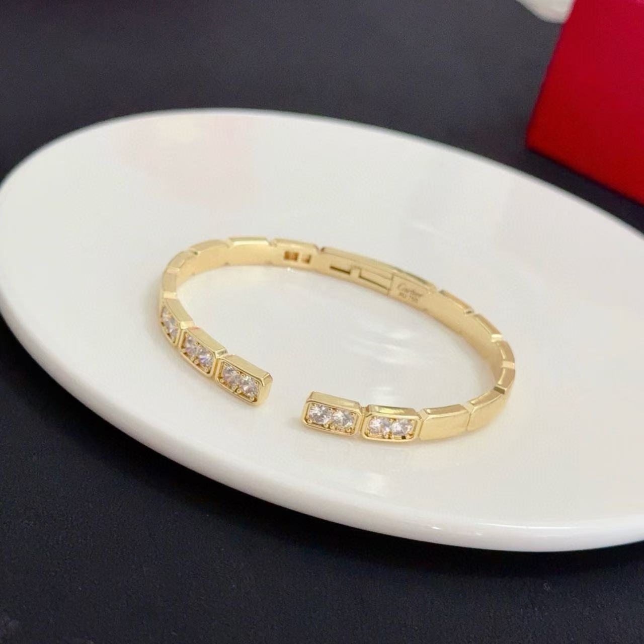 [Auream jewelrys]LOVE DIAMOND OPEN  BRACELET
